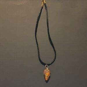 Elegant Tan Pendant Necklace